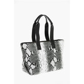 Moschino Black And White Polyethylene Shoulder Bag